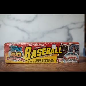 1991 Topps Complete Set 792 Baseball Cards MLB.